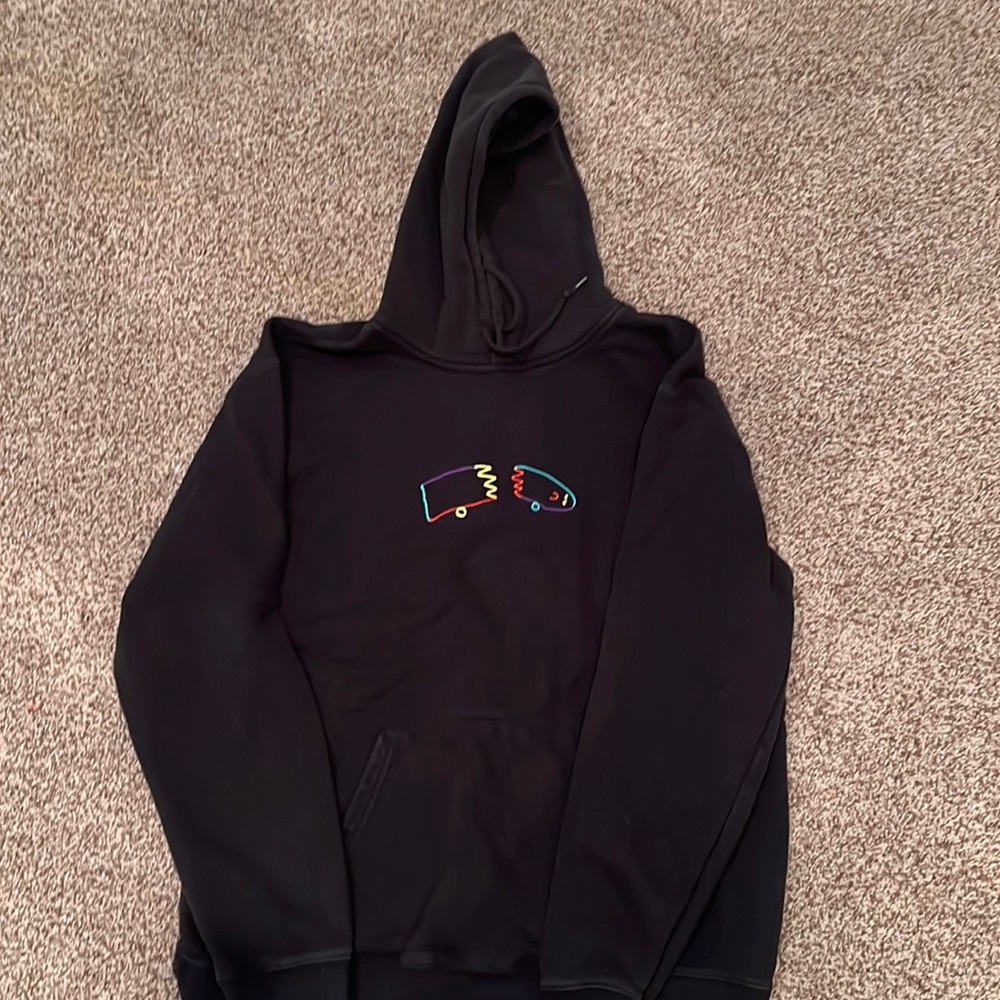 Men’s visual relay small broken skateboard hoodie